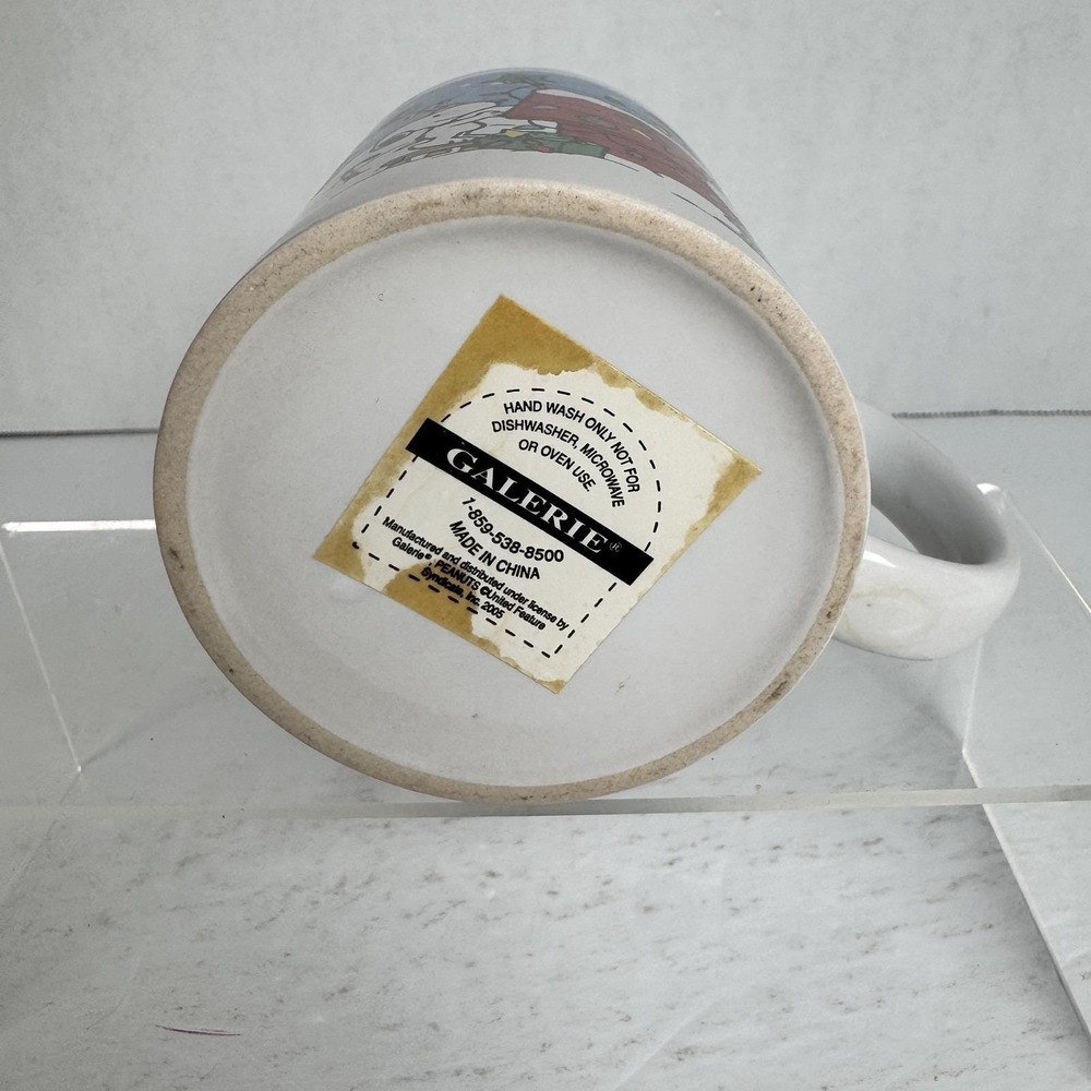 Peanuts Charlie Brown Snoopy Christmas Coffee Mug Galerie 2005 Lucy‎ - Picture 6 of 6